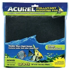 Acurel Cut to Fit Infused Media Pad Pollutant Reducing Black 18 in X 10 in