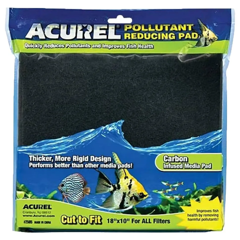 Acurel Cut to Fit Infused Media Pad Pollutant Reducing Black 18 in X 10 in