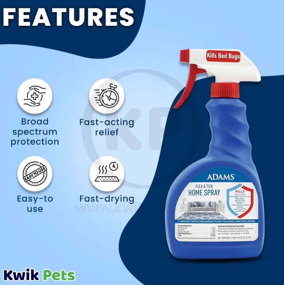 Adams Flea & Tick Home Spray 24-oz