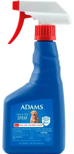 Adams Flea & Tick Spray for Dogs & Cats 16-oz