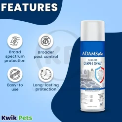 Adams Plus Flea & Tick Carpet Spray for Indoor Use 16-oz