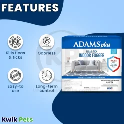 Adams Plus Flea & Tick Indoor Fogger 3 Count 3-oz