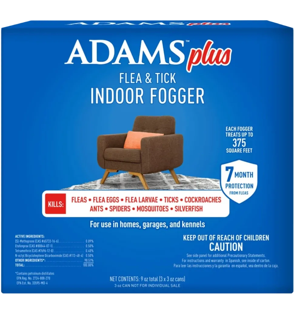 Adams Plus Flea & Tick Indoor Fogger 3 Count 3-oz