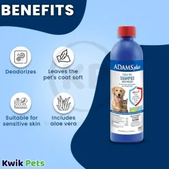 Adams Plus Flea & Tick Shampoo with Precor for Dogs & Cats 12-oz