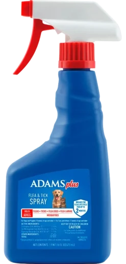 Adams Plus Flea & Tick Spray for Dogs & Cats 16-oz