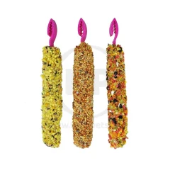 A&E Cage Company Smakers Snack 3-in-1 Mix Treat Stick for Parakeets 3 Count 4.59-oz