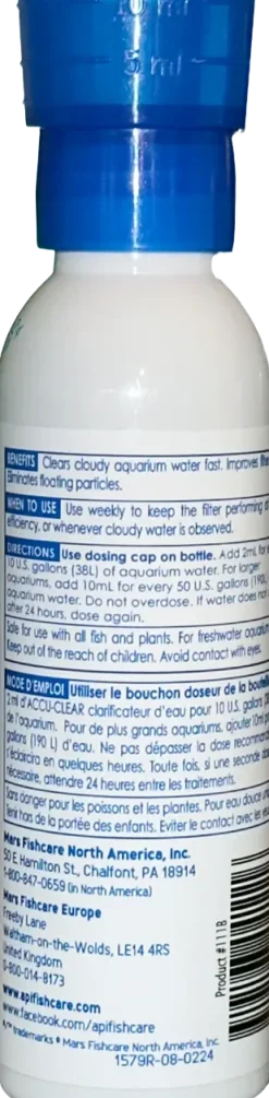 API Accu-Clear Aquarium Water Clarifier 4-oz
