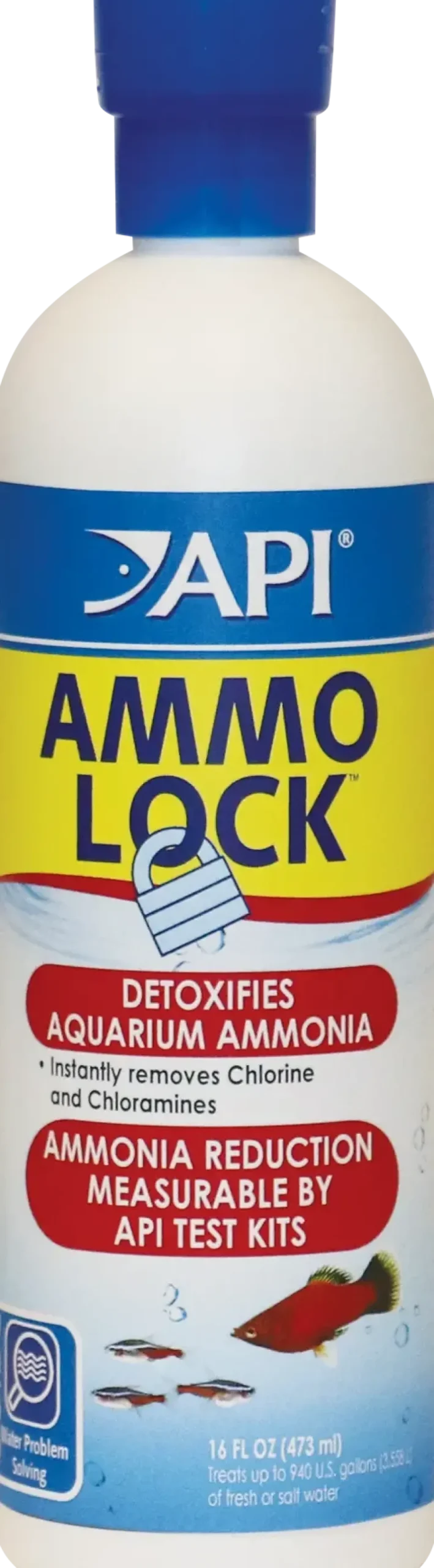 API Ammo-Lock Freshwater & Saltwater Aquarium Ammonia Detoxifier 16-oz