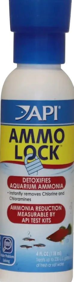 API Ammo-Lock Freshwater & Saltwater Aquarium Ammonia Detoxifier 4-oz