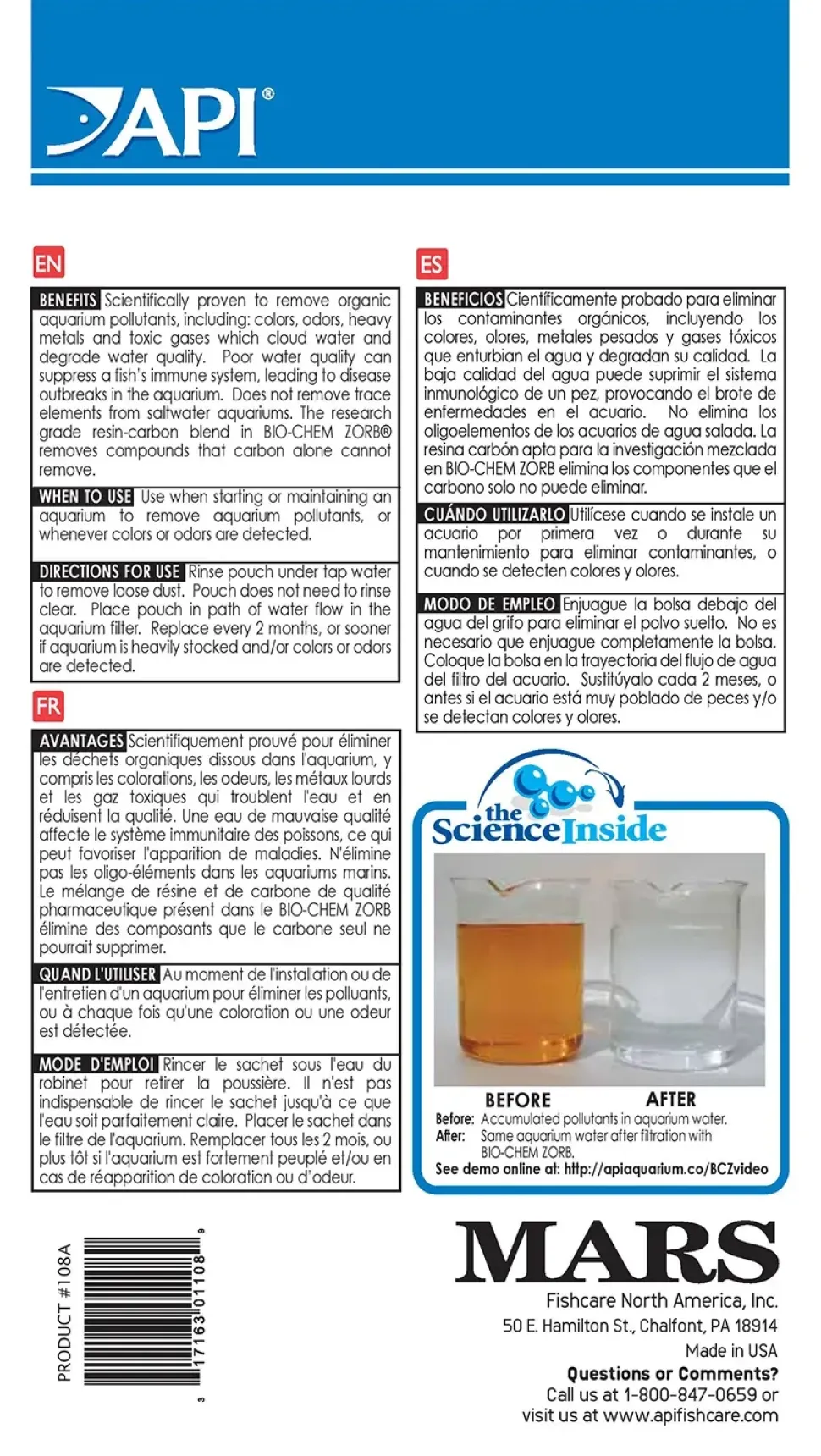 API Bio-Chem Zorb Aquarium Filter Media