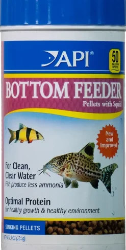 API Bottom Feeder Pellets with Squid Fish Food 7.9-oz