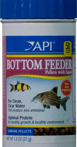 API Bottom Feeder Pellets with Squid Fish Food 1.3-oz