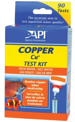 API Copper Cu Fresh & Salt Water Aquarium Test Kit 90 Count