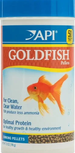 API Goldfish Premium Sinking Pellets Fish Food 7-oz