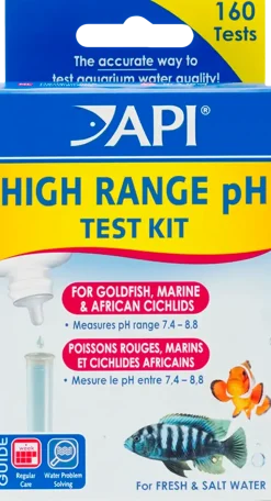 API High Range pH Test Kit for Freshwater & Saltwater Aquarium 160 Count