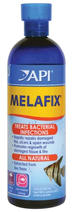 API Melafix Treats Bacterial Infections for Aquarium Freshwater Fish 16-oz