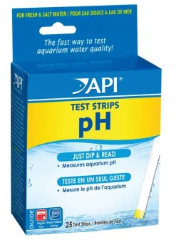 API pH Fresh & Salt Water Aquarium Test Strips 25 Count