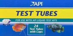 API Plastic Test Tubes with Caps for Aquarium 24 Count