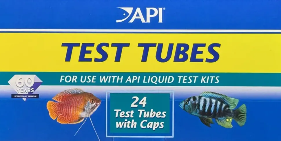 API Plastic Test Tubes with Caps for Aquarium 24 Count