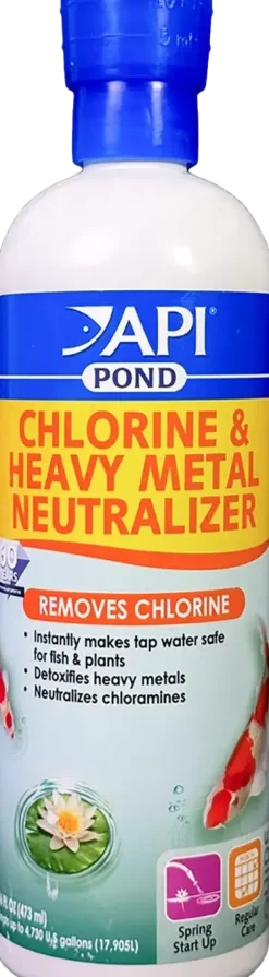API Pond Chlorine & Heavy Metal Neutralizer 16-oz