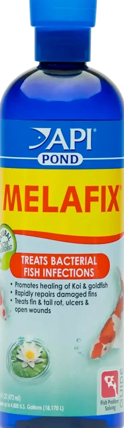 API Pond Melafix Anti-Bacterial Pond Fish Remedy 16-oz