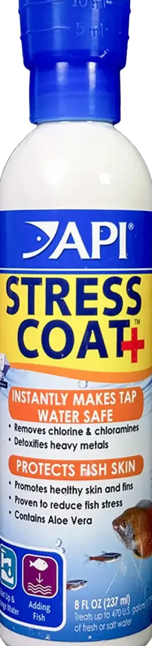 API Stress Coat No Pump Remedy Aquarium Water Conditioner 8-oz