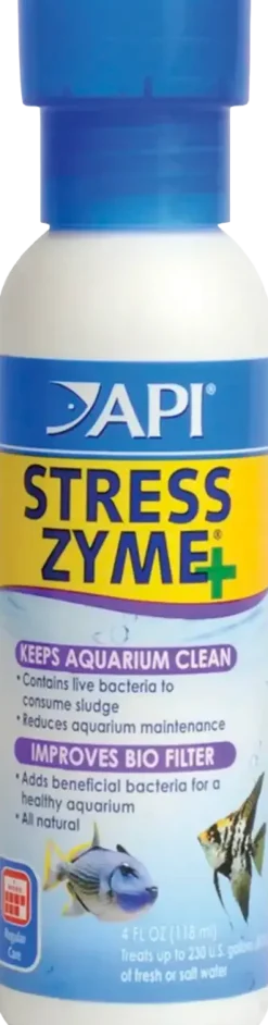 API Stress Zyme Freshwater & Saltwater Aquarium Water Cleaner 4-oz