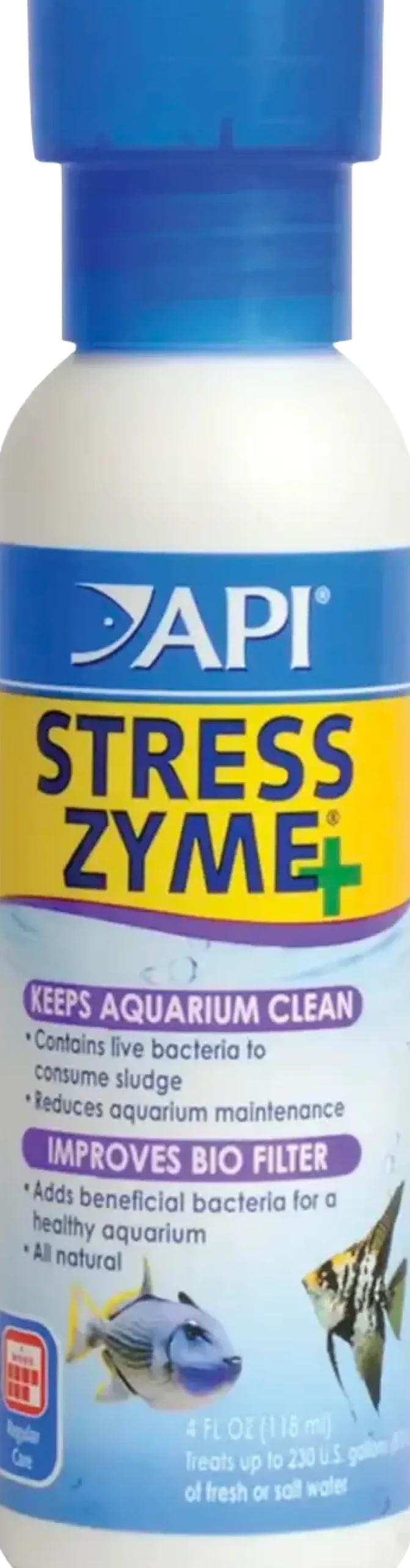 API Stress Zyme Freshwater & Saltwater Aquarium Water Cleaner 4-oz