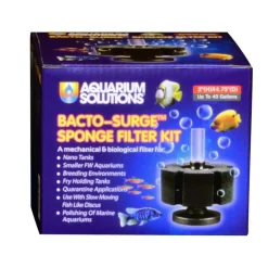Aquarium Solutions Bacto-Surge Biological Action Sponge Filter Black Small