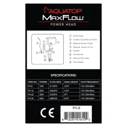 Aquatop MaxFlow PH-8 211 GPH Power Head for Fish Aquariums