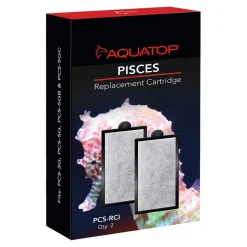 Aquatop PISCES PCS-RCI Replacement Carbon Cartridge for Fish Aquariums 2 Count