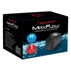 Aquatop SWP-230 95 GPH MaxFlow Submersible Water Pump Black