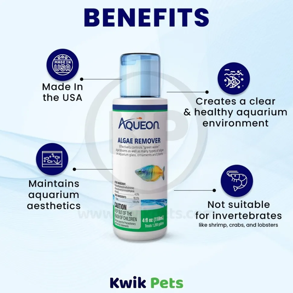 Aqueon Algae Remover for Aquarium 4-oz