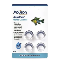 Aqueon AquaPacs Aquarium Water Clarifier 4 Count