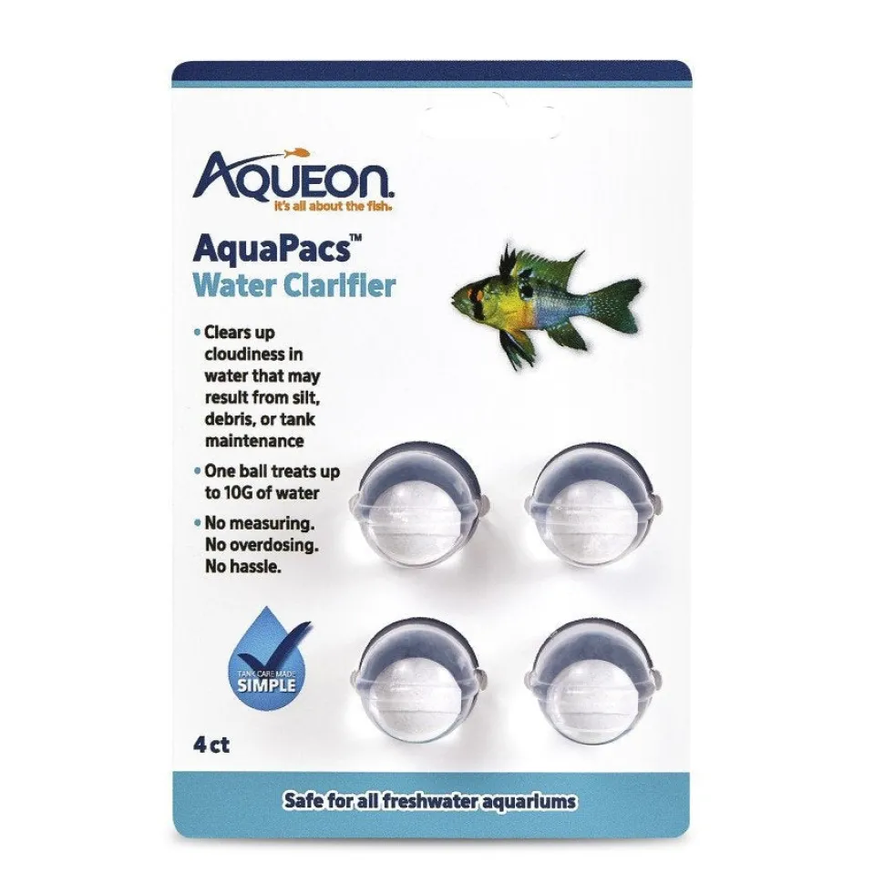 Aqueon AquaPacs Aquarium Water Clarifier 4 Count