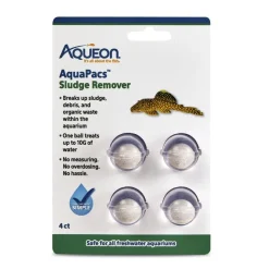 Aqueon AquaPacs Sludge Remover for Freshwater Aquariums 4 Count