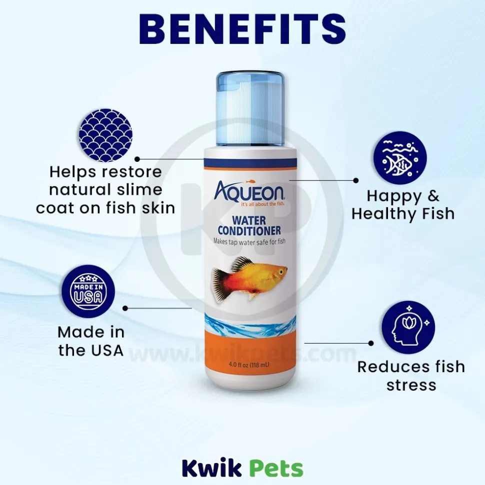 Aqueon Aquarium Water Conditioner Bottle 4-oz