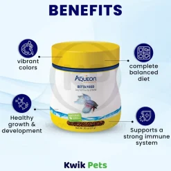 Aqueon Betta Fish Food 0.95-oz