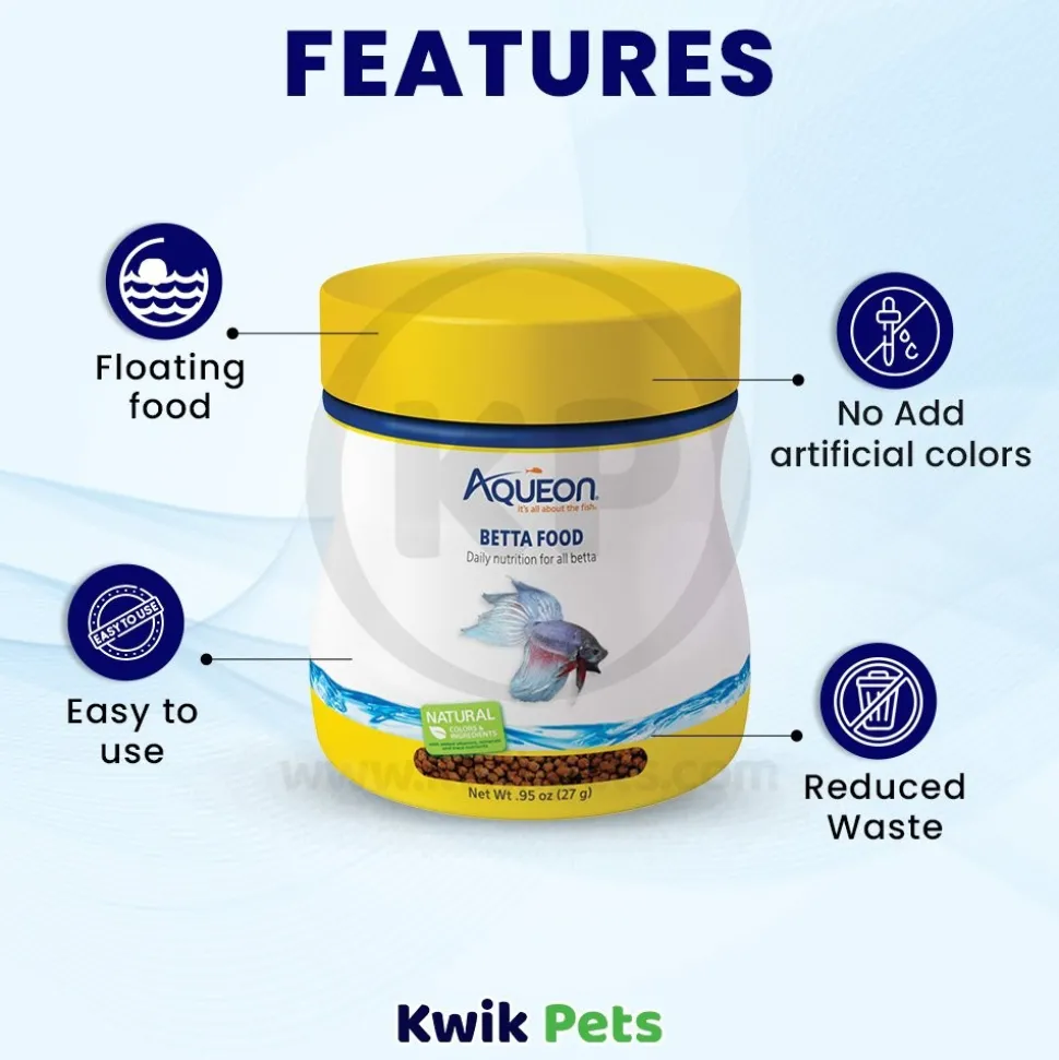 Aqueon Betta Fish Food 0.95-oz