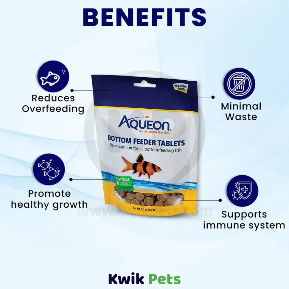 Aqueon Bottom Feeder Tablets Fish Food 3-oz