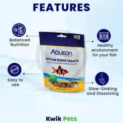 Aqueon Bottom Feeder Tablets Fish Food 3-oz