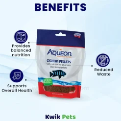 Aqueon Cichlid Pellet Fish Food Mini 4.5-oz