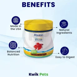 Aqueon Color Enhancing Betta Fish Food 0.95-oz