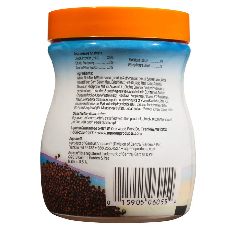 Aqueon Color Enhancing Goldfish Granules Fish Food 3-oz