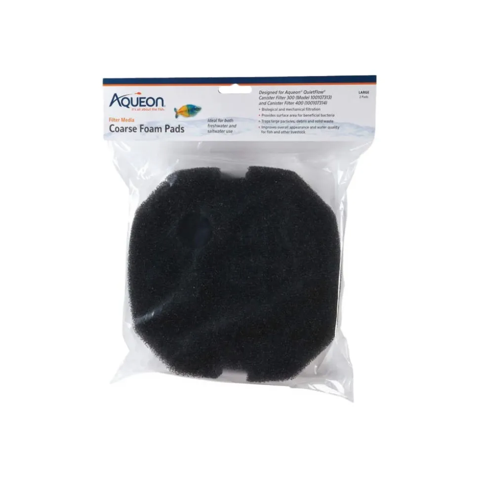 Aqueon Filter Media Foam Pad Aquarium Filter Media Medium & Large
