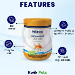 Aqueon Goldfish Granules Fish Food 3-oz