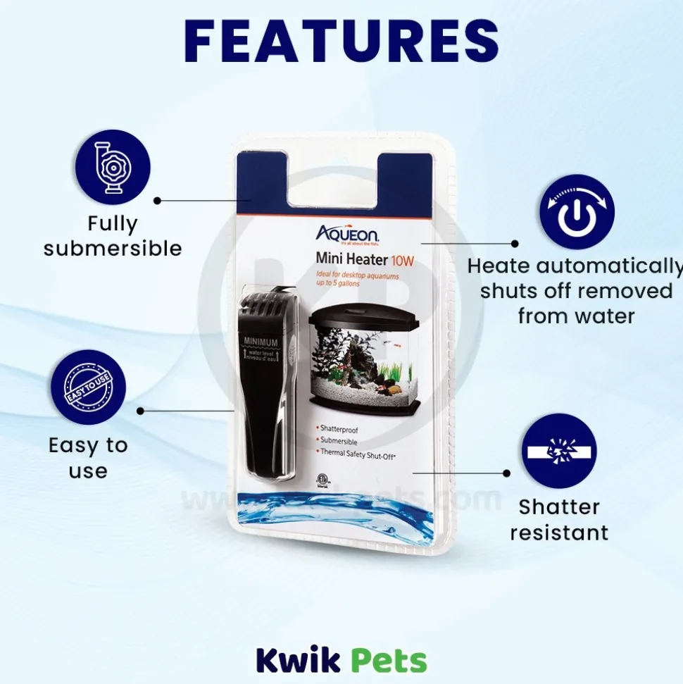 Aqueon Mini Heater for Aquarium 10 W