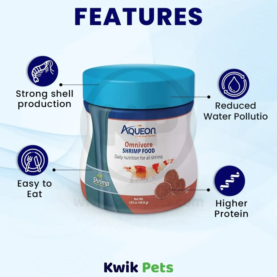 Aqueon Omnivore Shrimp Food 1.65-oz