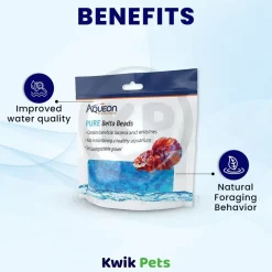 Aqueon PURE Betta Water Care Beads Blue 8.8-oz