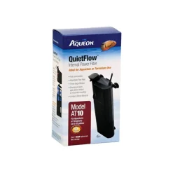 Aqueon QuietFlow AT10 Internal Power Filter for Aquarium & Terrarium 10-gal
